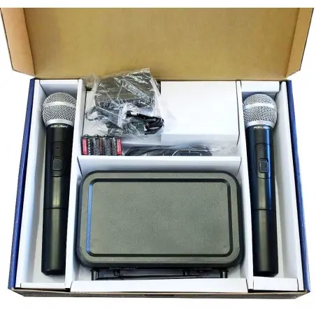 2 mikrofony VHF WR-358LD box